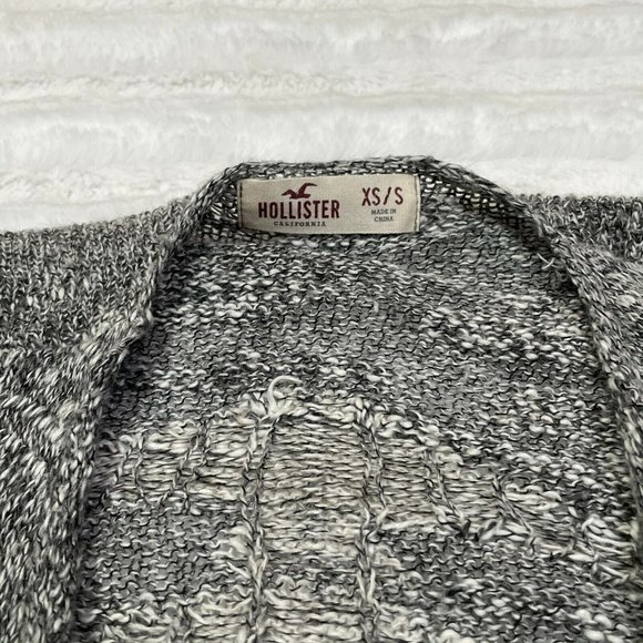 Hollister Women's Gray Waterfall Open Front Cardigan‎ Sweater Size Xsmall Small - Picture 5 of 6